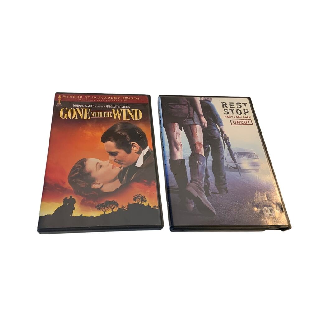 Classic Movie Lot On DVD GONE With the WIND & Rest Stop - Don't Look Back Uncut